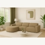 Olio Selezione Sofa w kształcie litery L Tkanina Raven 34